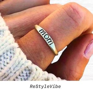 NWT MOM Pretty Dainty Silver Ring FASHION NEW Size 7 8 9 10 11 Stainless Steel